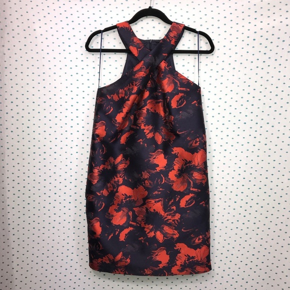 Trina Turk Dresses & Skirts - Trina Turk Orange & Purple Criss Cross Front Dress